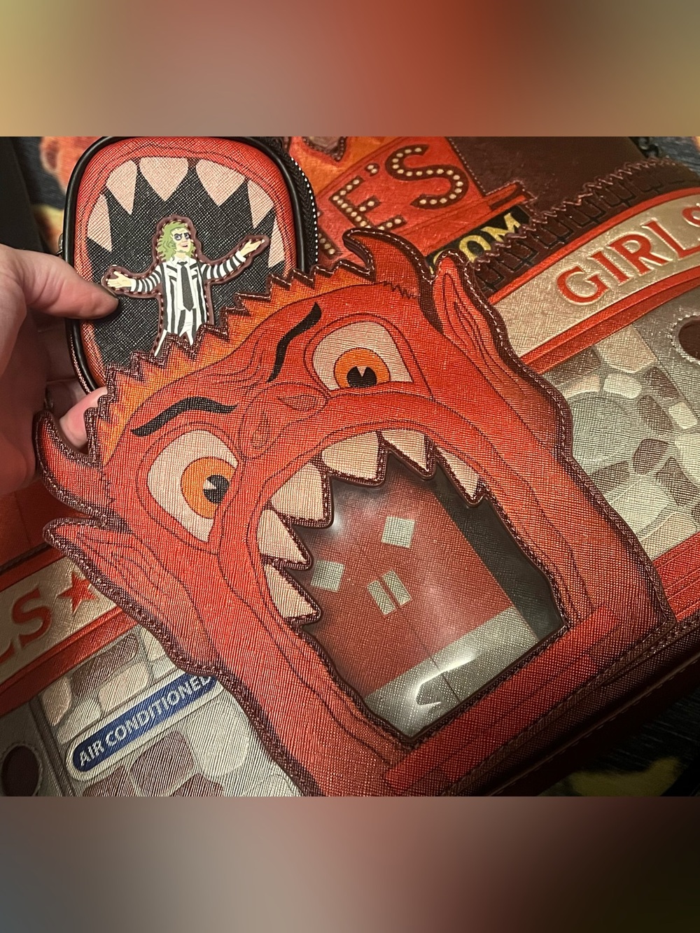 Loungefly Beetlejuice Dantes Inferno Purse - Picture 5 of 8